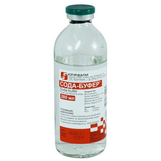 Сода-буфер раствор для инфузий 42 мг/мл 200 мл